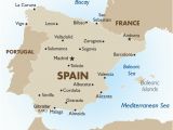 Spain Map Costas Highlights Of Barcelona