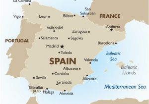 Spain Map Costas Highlights Of Barcelona