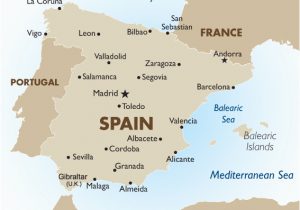 Spain Map Of Costas Highlights Of Barcelona