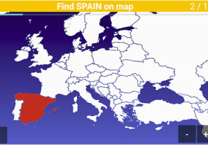 Spain Map Quiz Europa Map Quiz Europaische Lander Hauptstadte App android