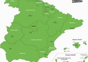 Spain Map Regions and Cities Map Of Spain