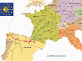 Spain Pilgrim Walk Map the Many Routes Of the Camino De Santiago