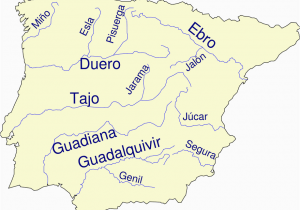 Spain River Map List Of Rivers Of Spain Wikipedia Site About Maps Of Cities Of the