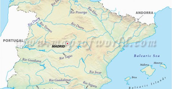 Spain River Map List Of Rivers Of Spain Wikipedia Site About Maps Of Cities Of the