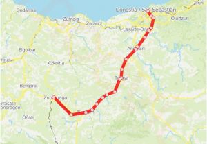 Spain Train Route Map C1 Route Time Schedules Stops Maps San Sebastian Donostia