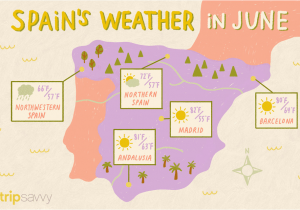 Spain Weather forecast Map June In Spain Weather and event Guide