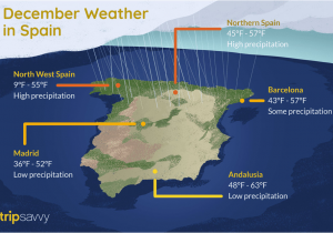 Spain Weather forecast Map Weather and Things to Do In Spain During December