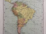 Sparta Georgia Map 1865 south America original Antique Hand Coloured Engraved Square