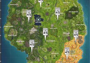 Speed Limit Map Ireland fortnite Radar Signs Map for Week 5 Season 6 Challenge