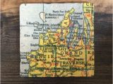 Spring Arbor Michigan Map Traverse City Michigan Map Coaster with Cork Backing Leelanau Etsy