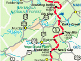 Springer Mountain Georgia Map Appalachian Trail Planner Website Includes Georgia north Carolina