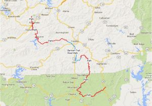 Springer Mountain Georgia Map southeastern Serpentine Trail the Hiking Life