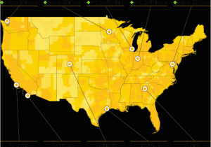 Sprint Coverage Map In Texas Sprint Cell Phone Coverage Map Cell tower Location Maps for Each