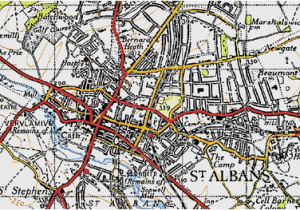 St Albans England Map St Albans Photos Maps Books Memories Francis Frith