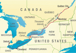 St Lawrence River Canada Map Us Map with St Lawrence River