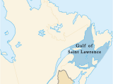 St Lawrence River On Canada Map Gulf Of Saint Lawrence Wikipedia