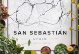 St Sebastian Spain Map Map Poster Of San Sebastian Spain Print Size 50 X 70 Cm Available