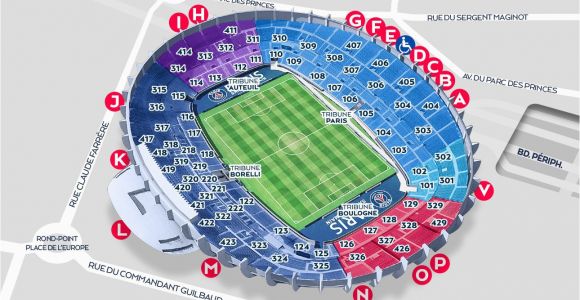 Stade De France Seat Map Stadium Map Paris Saint Germain