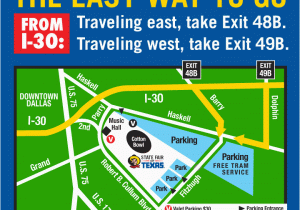 State Fair Of Texas Map State Fair Of Texas Parking Map Business Ideas 2013