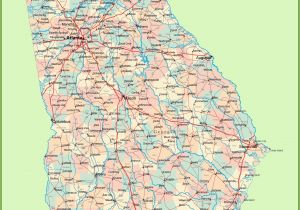 State Map Of Georgia with Cities United States Map Georgia and south Carolina Lovely Georgia Road Map
