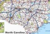 State Map Of north Carolina with Cities north Carolina Road Map