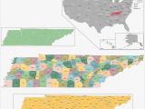 State Map Of Tennessee Showing Counties Old Historical City County and State Maps Of Tennessee