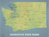 State Parks In Tennessee Map Washington State Parks Map 11×14 Print Best Maps Ever