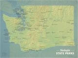 State Parks Tennessee Map Washington State Parks Map 18×24 Poster Best Maps Ever