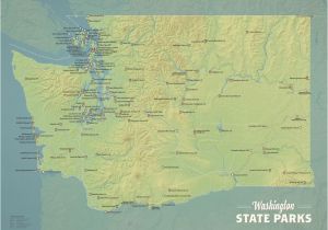 State Parks Tennessee Map Washington State Parks Map 18×24 Poster Best Maps Ever
