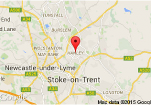 Stoke On Trent Map Of England England Staffordshire Route Stoke On Trent and