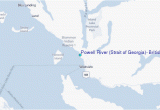 Strait Of Georgia Map Powell River Strait Of Georgia British Columbia Tide Station