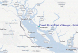 Strait Of Georgia Map Powell River Strait Of Georgia British Columbia Tide Station