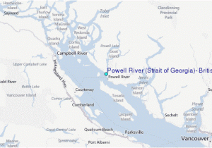 Strait Of Georgia Map Powell River Strait Of Georgia British Columbia Tide Station