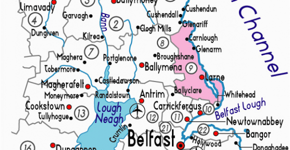 Street Map northern Ireland Map Of Larne In northern Ireland Useful Information About