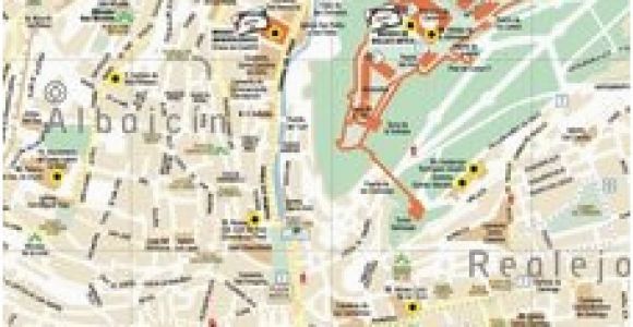 Street Map Of Granada Spain Leaflets and Maps Of Granada Turismo De Granada