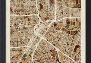 Street Map Of Houston Texas Houston Texas City Street Map by Michael tompsett Things I Love