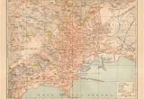 Street Map Of Naples Italy 1897 original Antique Dated City Map Of Naples Italy Etsy