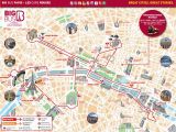 Street Map Of Paris France Printable Map Of Paris tourist attractions Sightseeing tourist tour