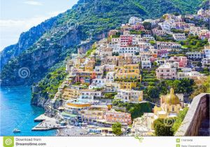 Street Map Of Positano Italy Positano Italy Stock Photo Image Of Naples Amalfi 115816406