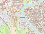 Street Map Of Rome Italy Roma City Map Laminated Wall Map Of Rome Italy