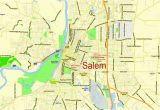 Street Map Of Salem oregon Portland Vancouver oregon City Salem Large area Printable Map