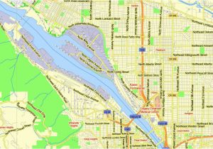 Street Map Of Salem oregon Portland Vancouver oregon City Salem Large area Printable Map