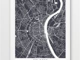 Street Map Paris France Printable Cologne City Urban Map Poster Cologne Street Map Print Cologne Germany Grey Map Modern Wall Art Home Decor Travel Poster Printable Art