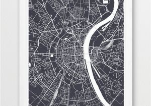 Street Map Paris France Printable Cologne City Urban Map Poster Cologne Street Map Print Cologne Germany Grey Map Modern Wall Art Home Decor Travel Poster Printable Art