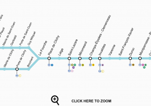 Subway Map Paris France Paris Metro Line 13 Map Schedule Ticket Stations