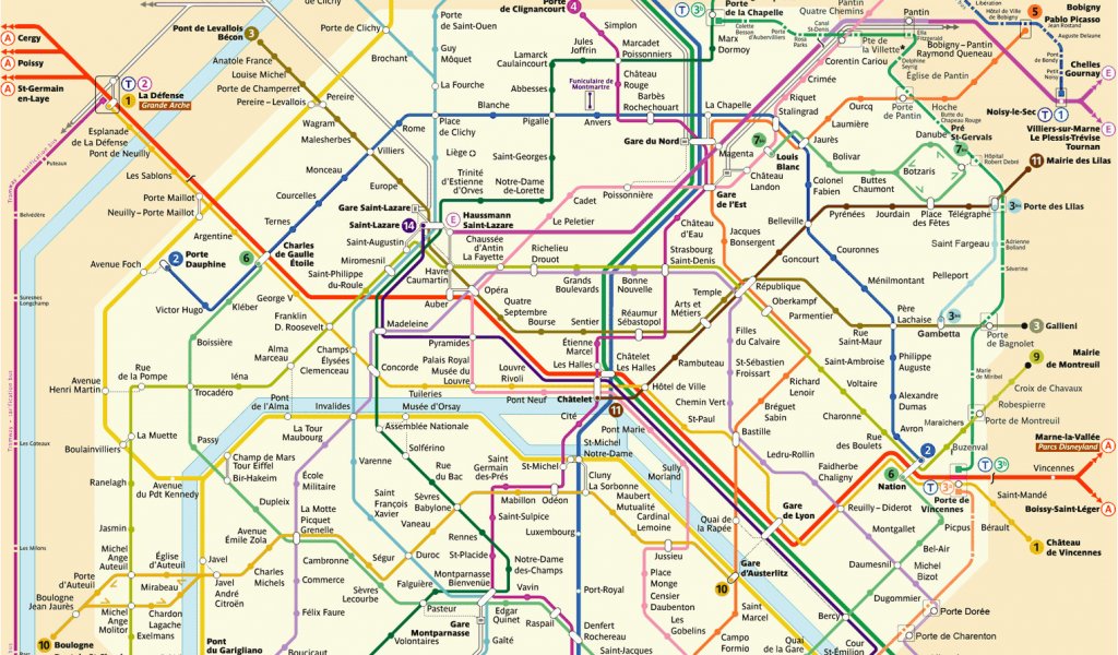 Subway Map Paris France Paris Metro Map 2019 Timetable Ticket Price ...