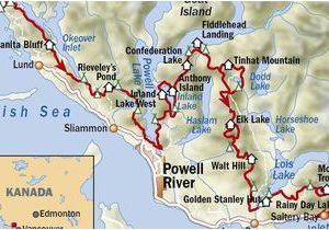 Sunshine Coast Canada Map Abenteuer In Kanada Der Sunshine Coast Trail Outdoor