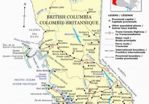 Sunshine Coast Canada Map Political Map Of British Columbia Province Bc Color Map
