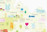Surrey On A Map Of England Personalised Surrey Map Add Favourite Places