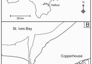 Sw England Map A Map Showing the Location Of the Major Estuary Systems Of Cornwall